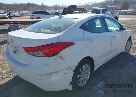 2013 Hyundai Elantra Gls из США, поврежденный, VIN 5NPDH4AE3DH396297
